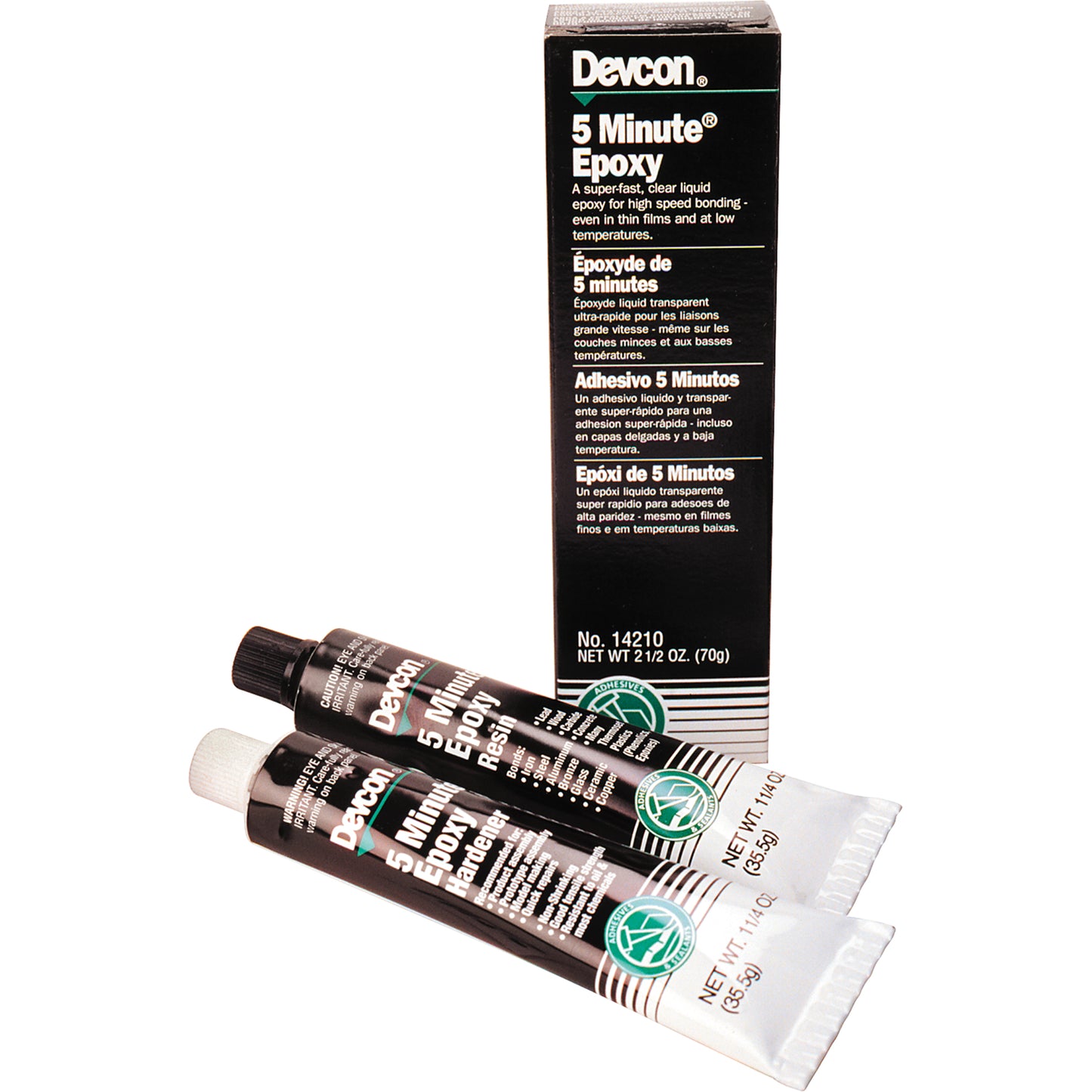 5-Minute Adhesive, 70 g, Tube, Two-Part, Clear