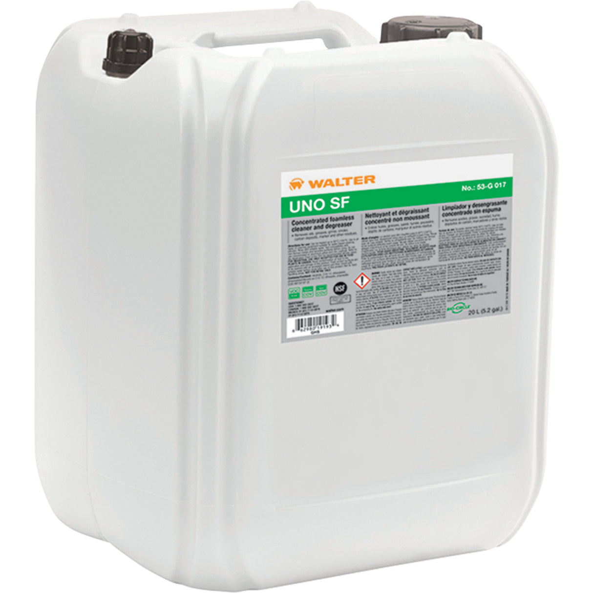Uno S F™ Foamless Formulation Cleaner, Pail