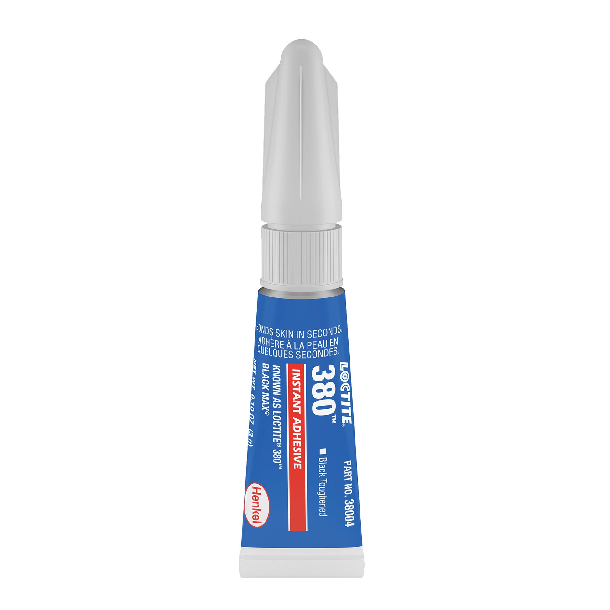 Black Max™ 380 Toughened Adhesive, Black, Tube, 3 g