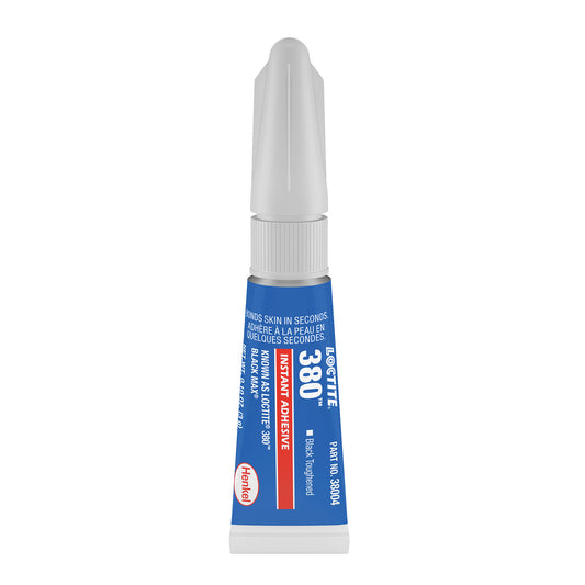 Black Max™ 380 Toughened Adhesive, Black, Tube, 3 g