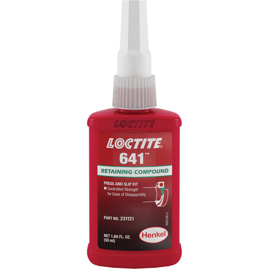 Retaining Compound 641 Controlled Strength, 10 ml, Bottle, Yellow