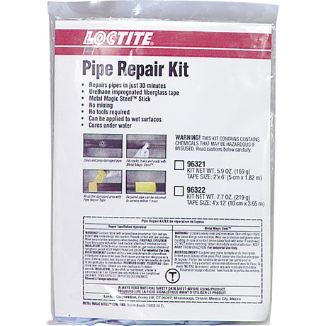 Pipe Repair Kits, Tape, 2" x 6', -17.7° C - 121° C/0° F - 250° F