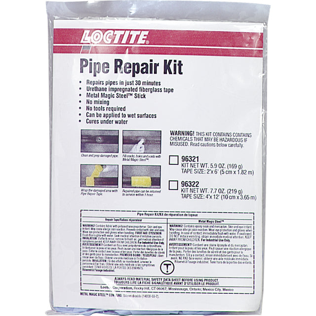 Pipe Repair Kits, Tape, 2" x 6', -17.7° C - 121° C/0° F - 250° F