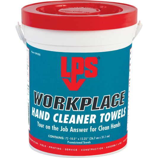 Workplace Hand Cleaner Towels, 72 Wipes, 10-1/2" x 12-1/4"