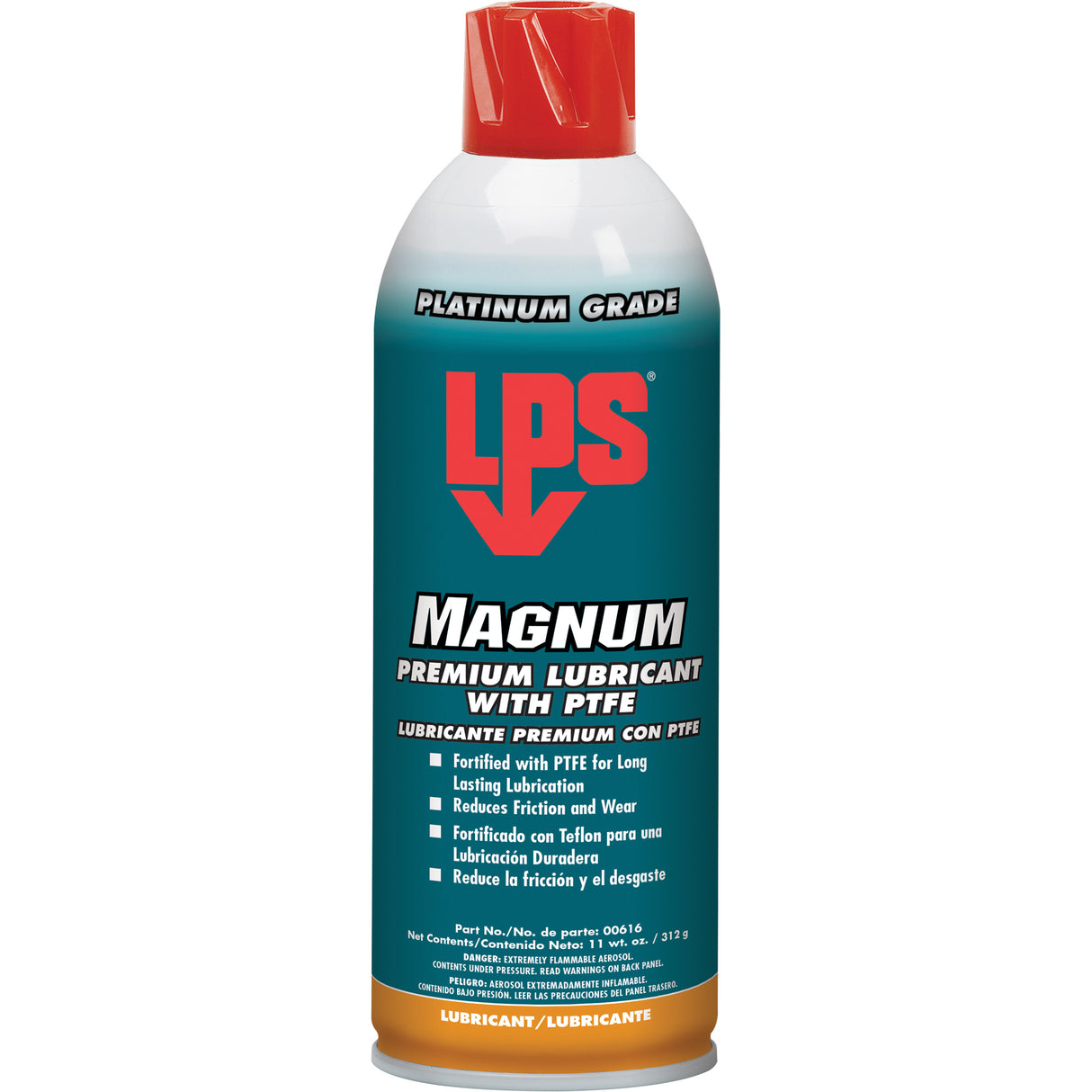 Magnum Premium Lubricant with PTFE, Aerosol Can, 16 oz.