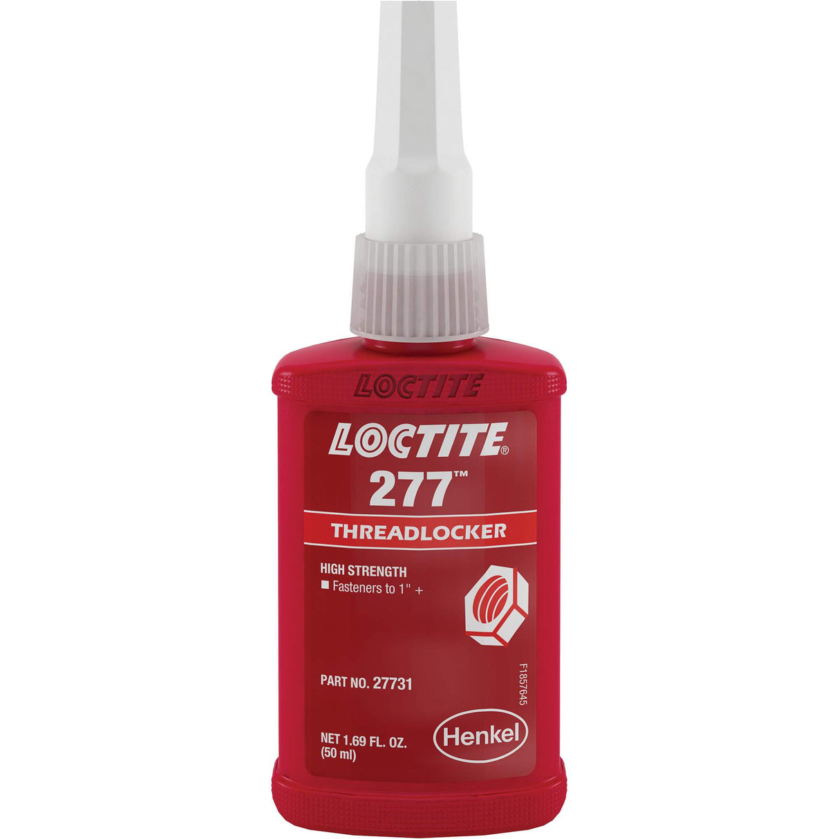 Threadlocker 277 Large Threads, Red, High, 50 ml, Bottle
