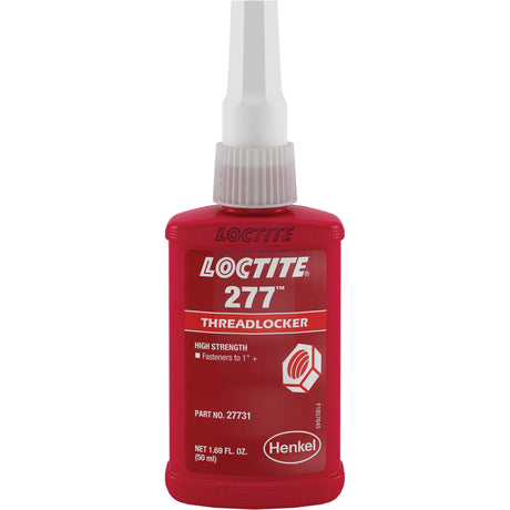 Threadlocker 277 Large Threads, Red, High, 50 ml, Bottle