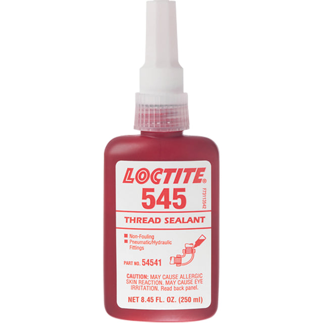 Thread Sealant 545 Hydraulic/Pneumatic Sealant, Bottle, 250 ml, -54° C - 121° C/-65° F - 250° F