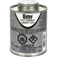 PVC Heavy-Duty Cement, 473 ml, Brush-Top Can, Grey