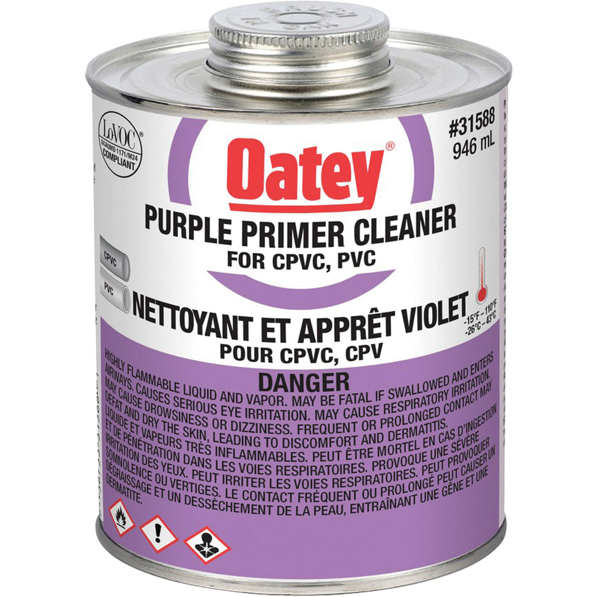 Purple Primer/Cleaner, 946 ml, Brush Top Can
