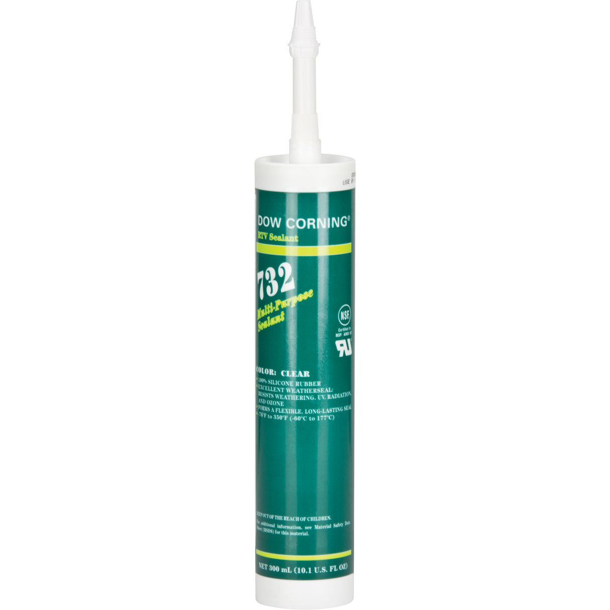 732 Silicone Sealant, Tube, Clear