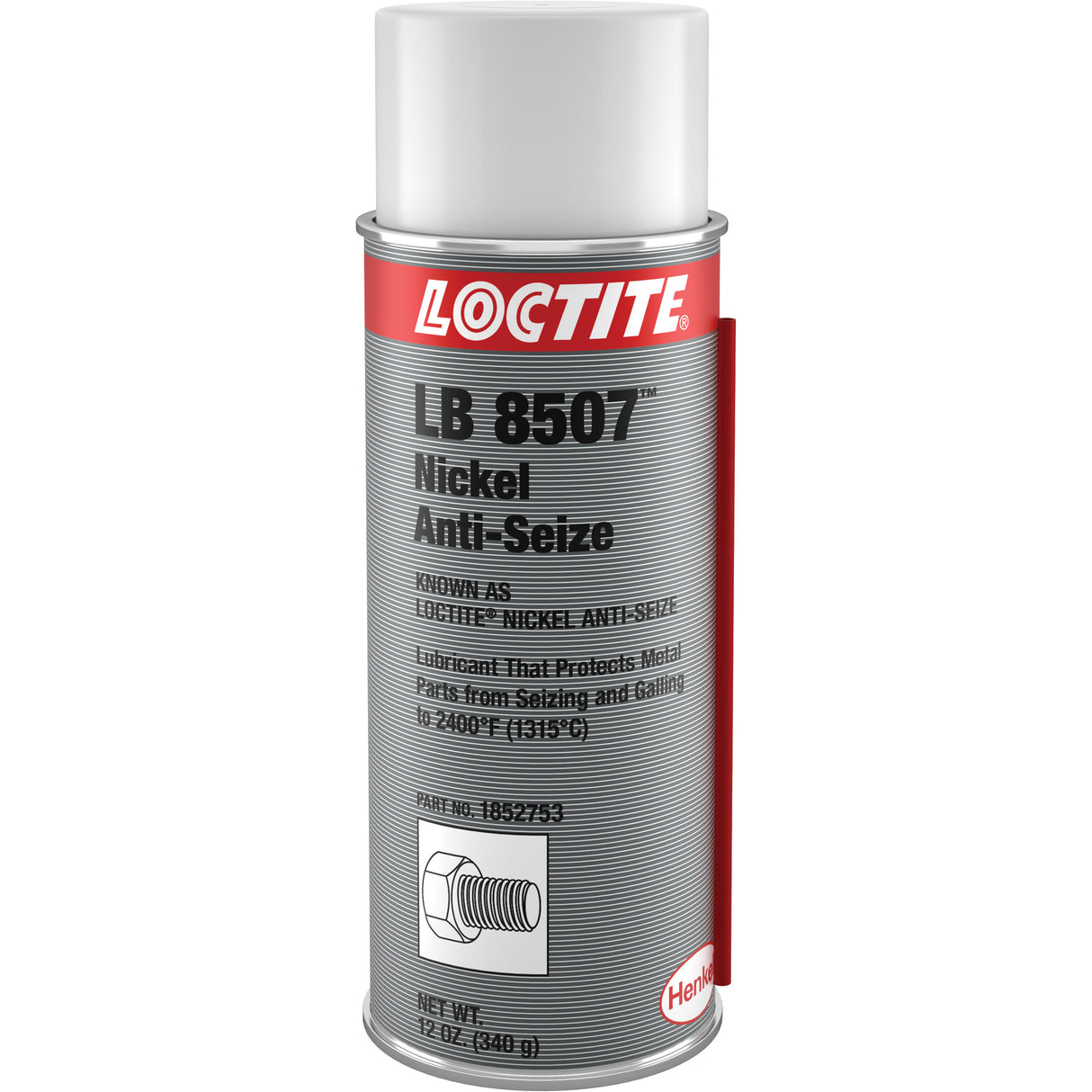 Nickel Anti-Seize Lubricant, Aerosol Can, 2399°F (1315°C) Max. Temp.
