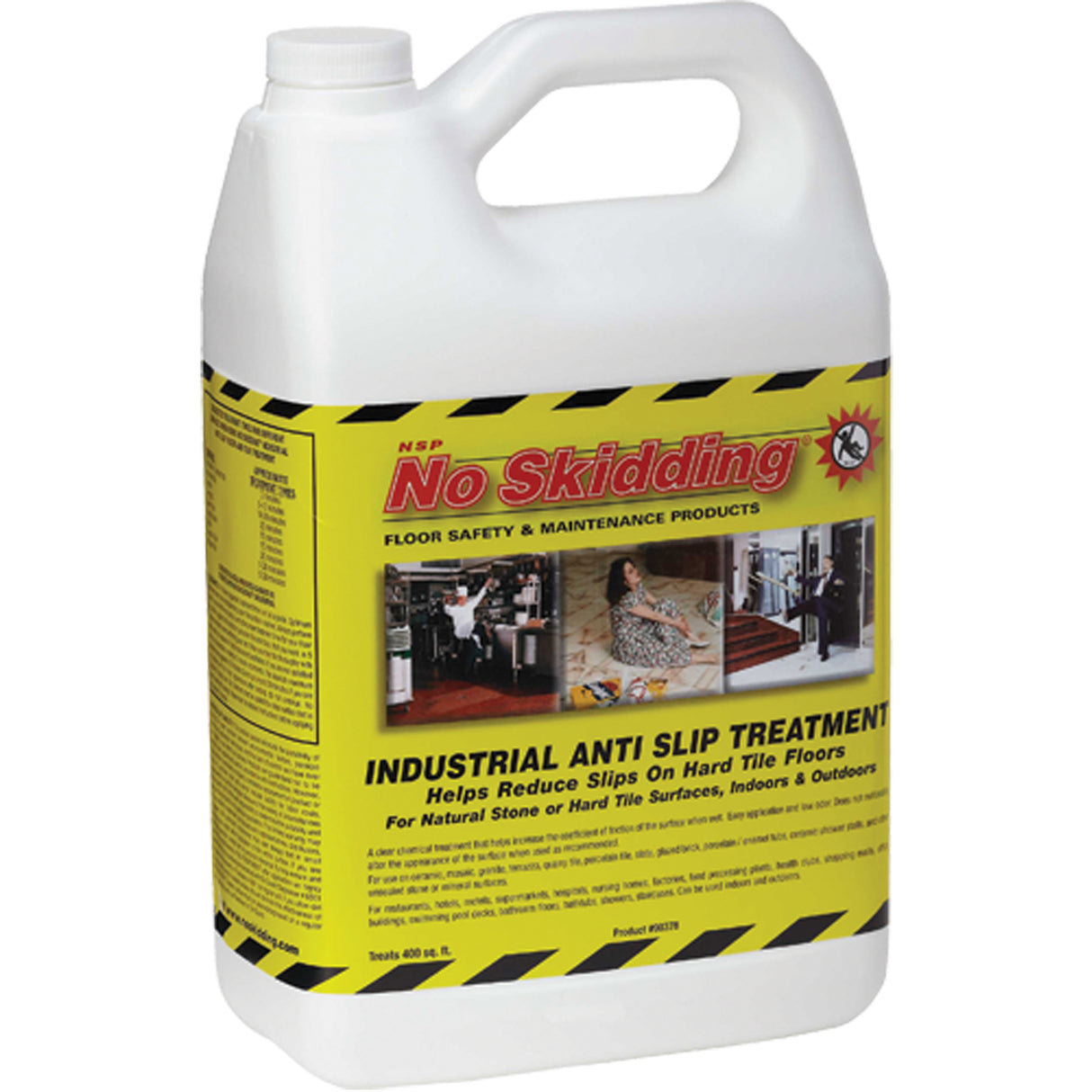 No Skidding® Industrial Anti-Slip Treatment, 1 gal., Water-Based, Clear