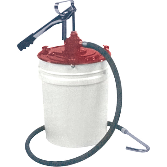 Manual Lubrication Pumps - Dual Leverage Dispensers, Zinc, 2.6 oz./Stroke, Fits 5 gal.
