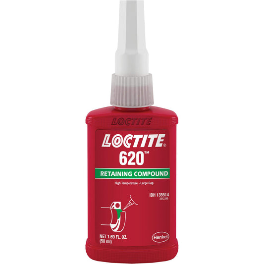 Retaining Compound 620 High Temperature, 50 ml, Bottle, Green