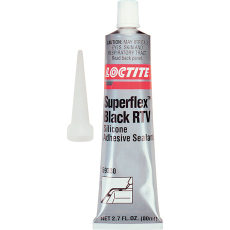 Superflex™ RTV Silicone Adhesive Sealant, Tube, Black