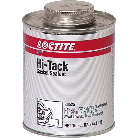Hi-Tack Gasket Sealant, Brush Can, Red