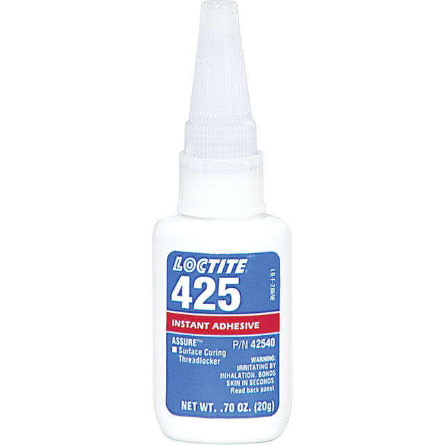 Assure™ 425 Surface Curing Threadlocker, Blue, Medium, 20 g, Bottle