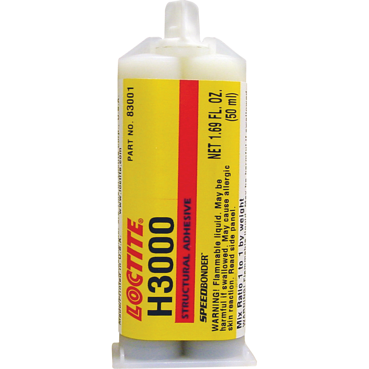 Speedbonder™ H3000 Structural Adhesive, Two-Part, Dual Cartridge, 76 g., Cream