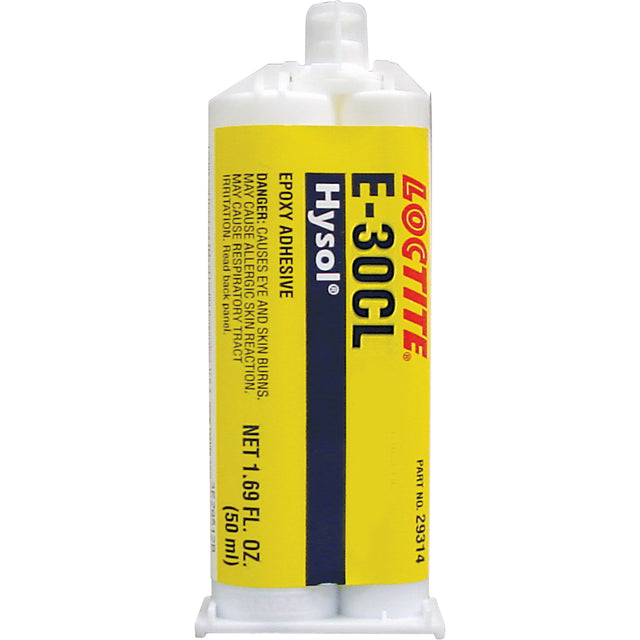 Hysol™ E-30CL Epoxy, Two-Part, Dual Cartridge, 77 g., Clear
