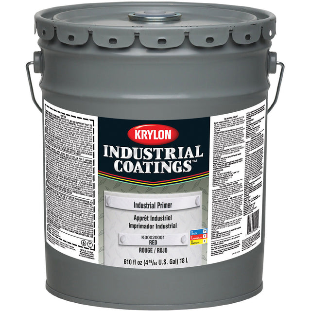 Industrial Primer, 18.9 L, Pail, Primer Grey