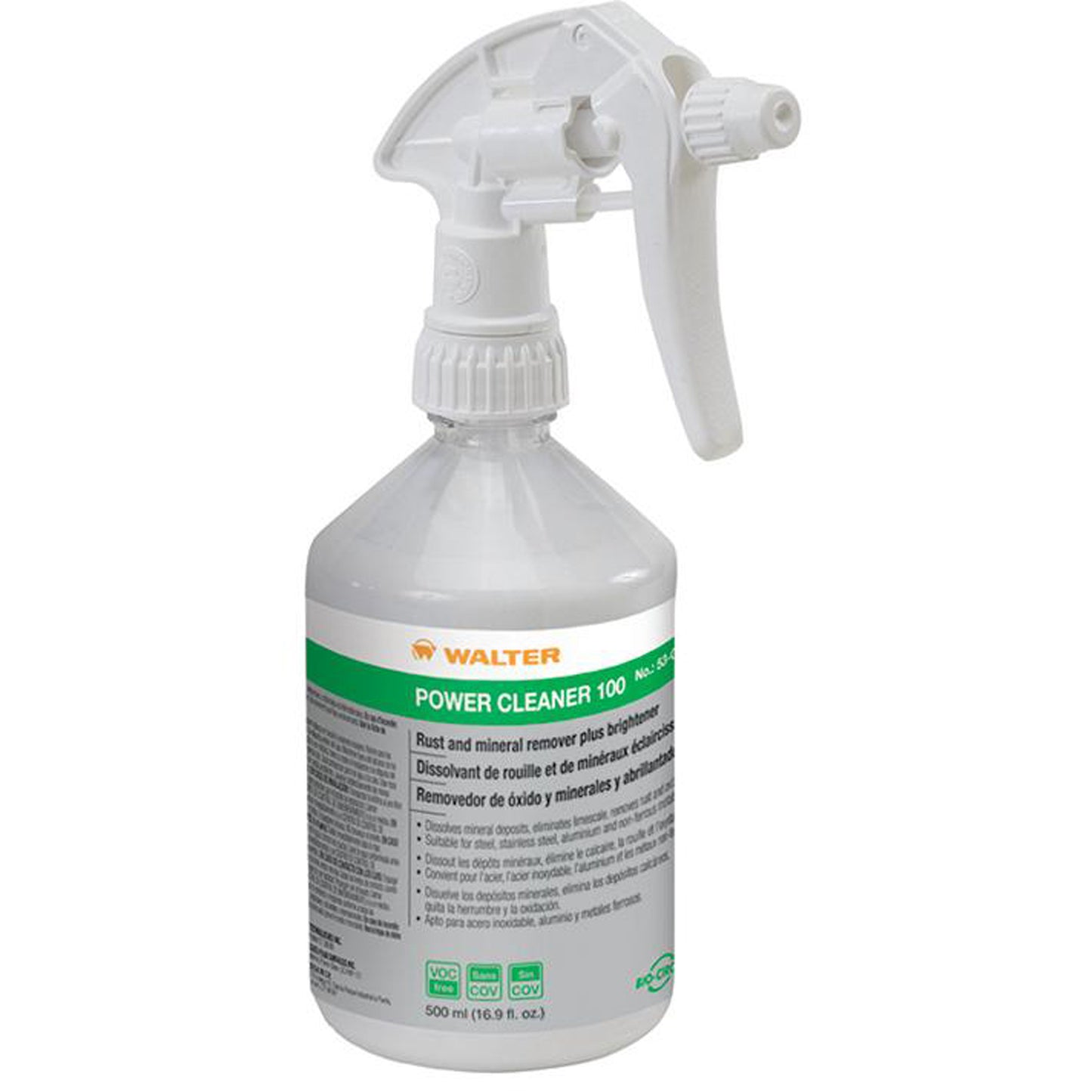 Power Cleaner 100™ High Strength Acidic Cleaner, 500 ml, Trigger Bottle