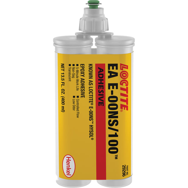 E-00NS Hysol Epoxy, 400 ml, Dual Cartridge, Two-Part, Translucent