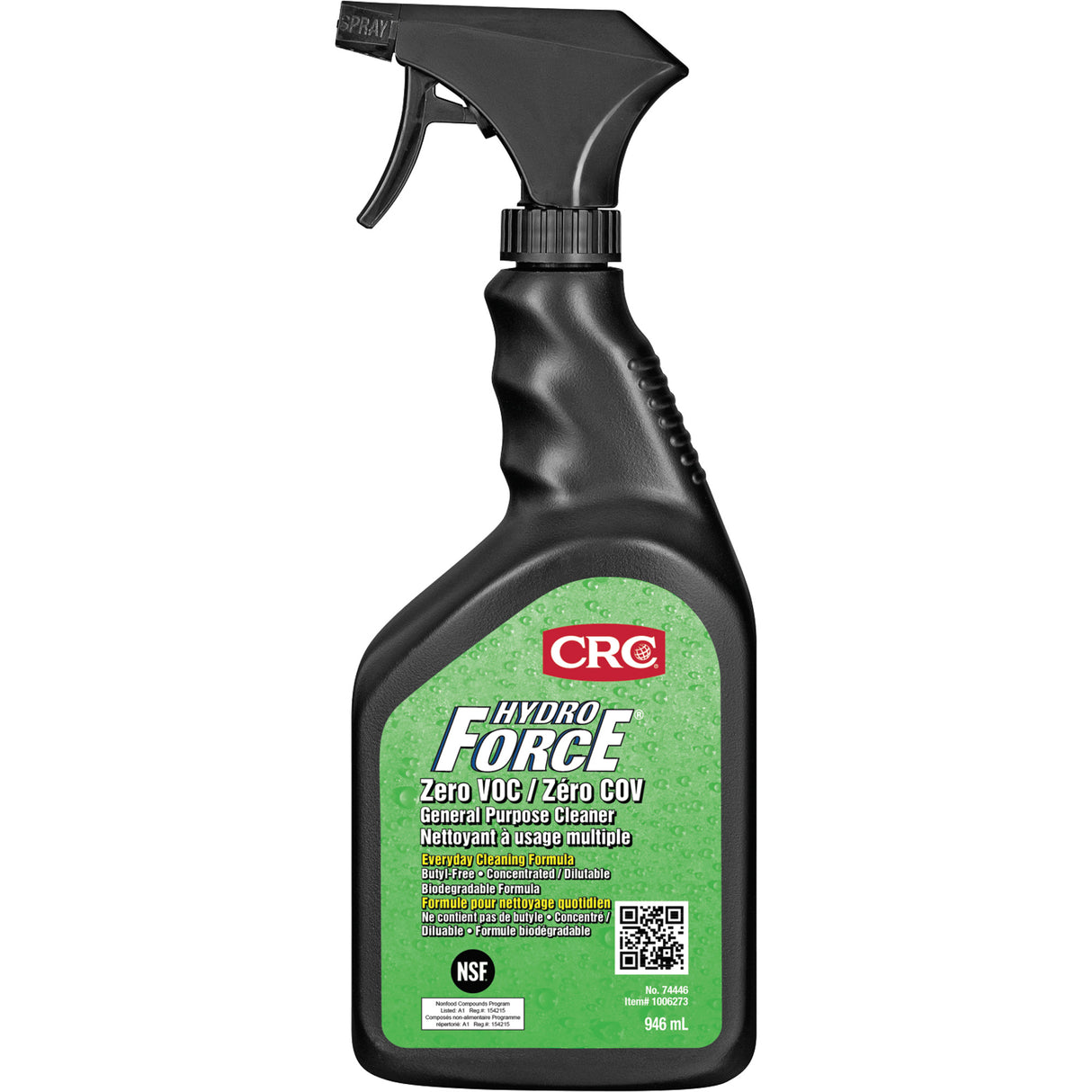 HydroForce® Zero VOC General Purpose Cleaners, 946 ml, Trigger Bottle