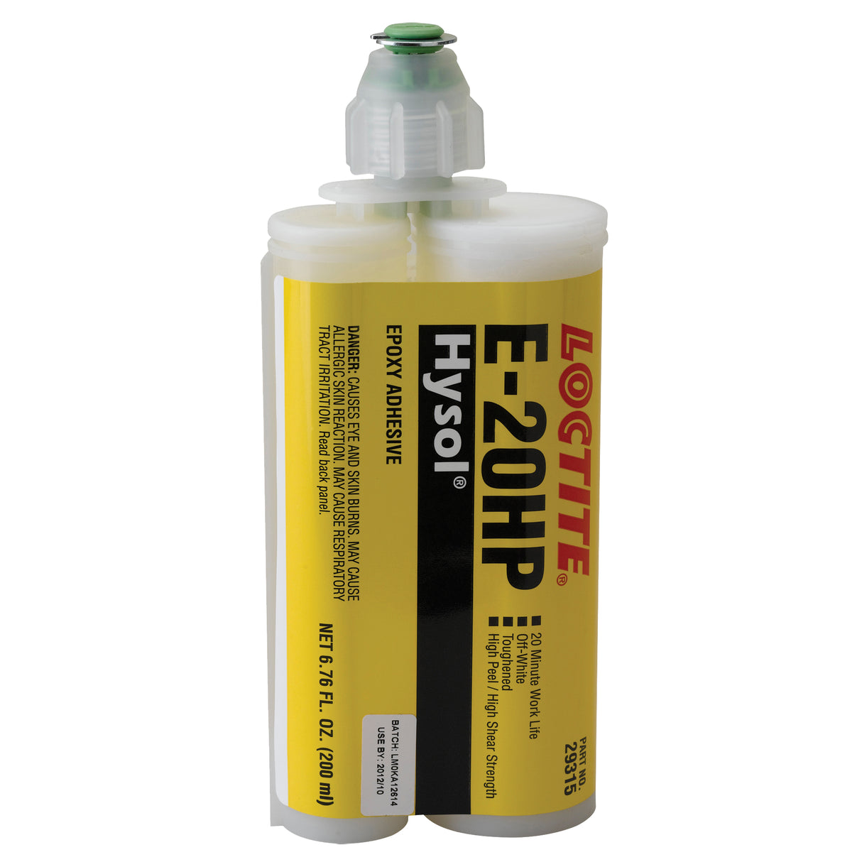 E-20P™ Fast Setting Structural Adhesives, 200 ml, Dual Cartridge, Two-Part, White