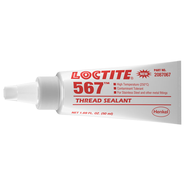 567 High Temperature Thread Sealant, Tube, 50 ml, -53.88° C - 204° C/-65° F - 400° F
