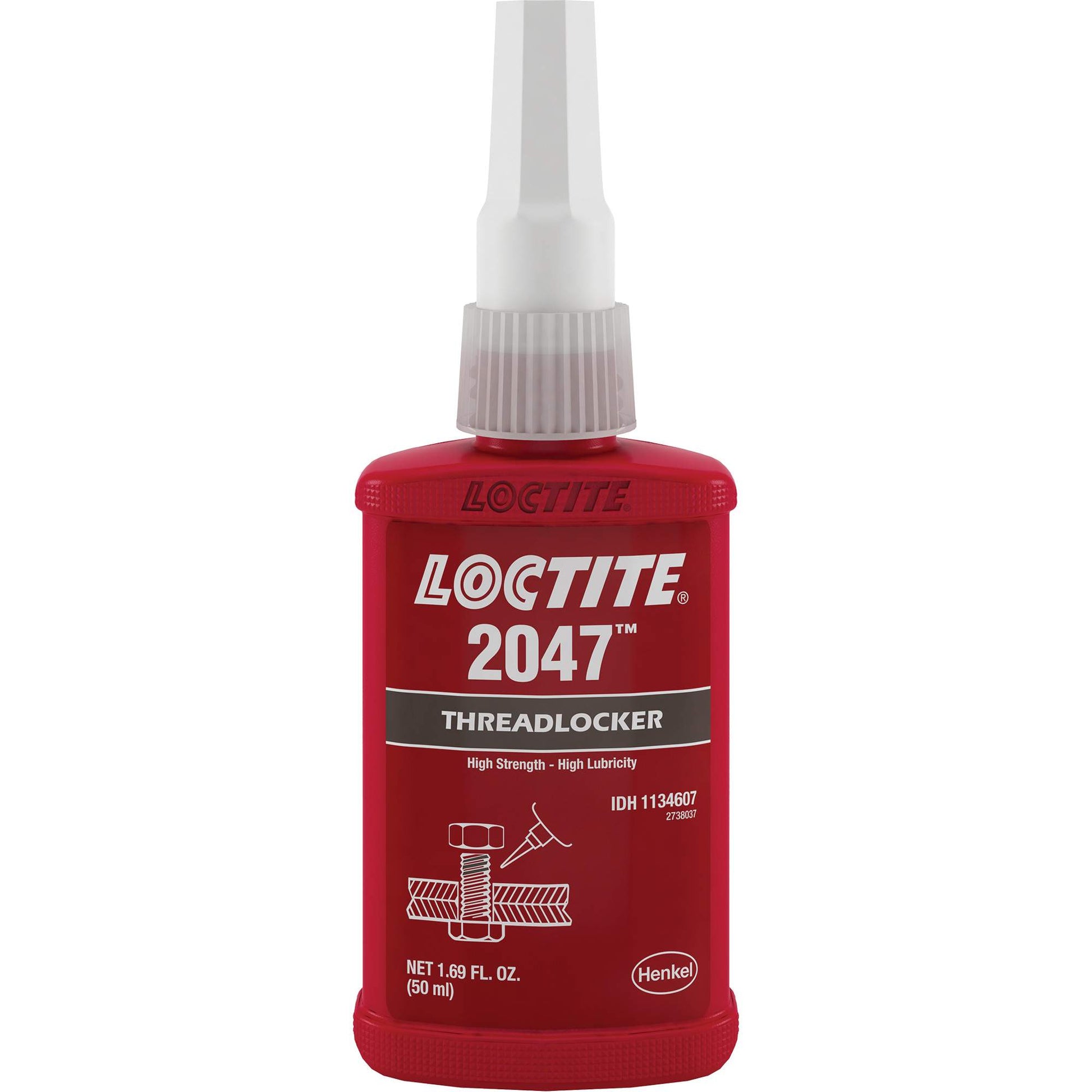 2047 Threadlocker, Black, High, 50 ml, Bottle