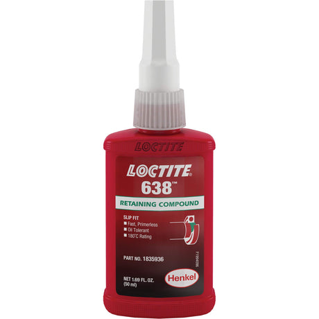 Loctite® 638 Retaining Compound, 50 ml, Bottle, Green