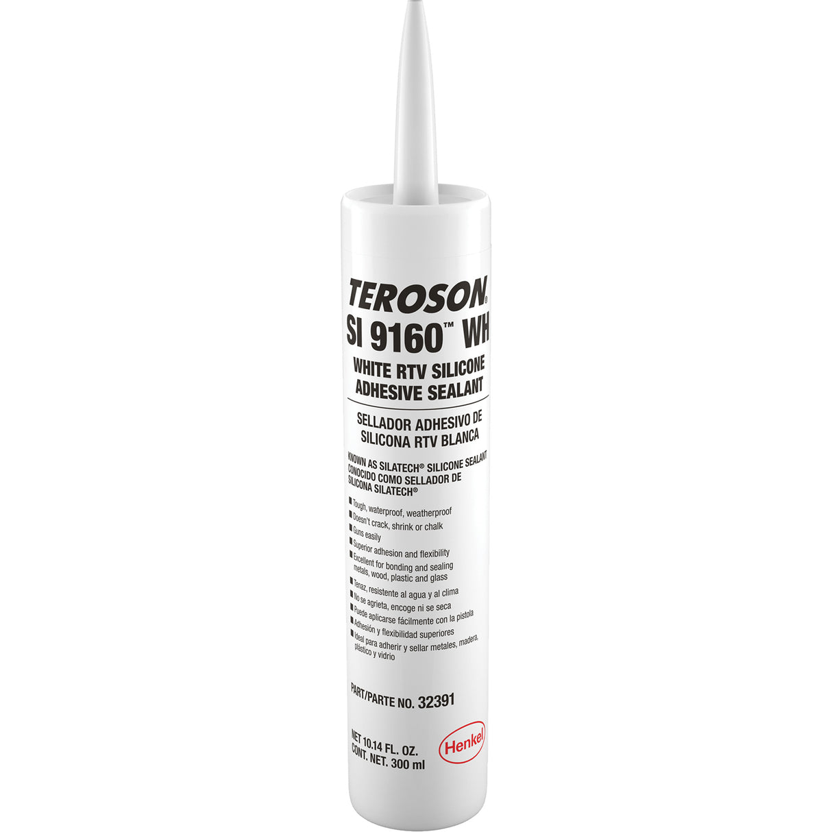 Teroson® SI 9160™ Silicone Sealant, Cartridge, White