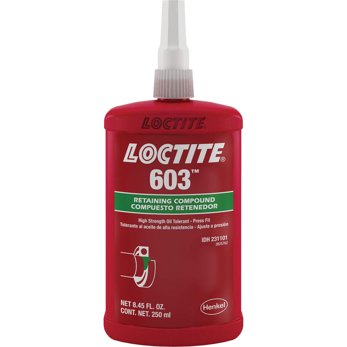Loctite® 603 Retaining Compound, 250 ml, Bottle, Green