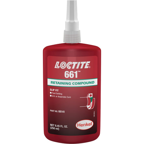 Loctite® 661 Retaining Compound, 250 ml, Bottle, Yellow