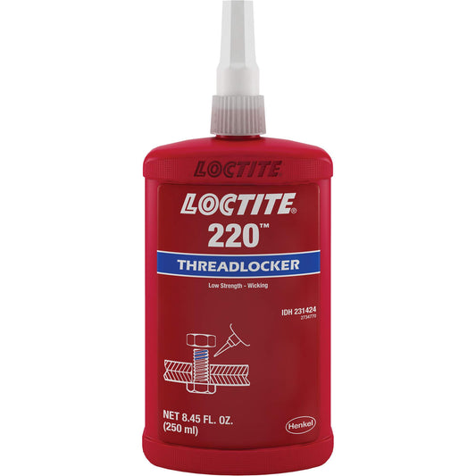220 Threadlocker, Blue, Medium, 250 ml, Bottle