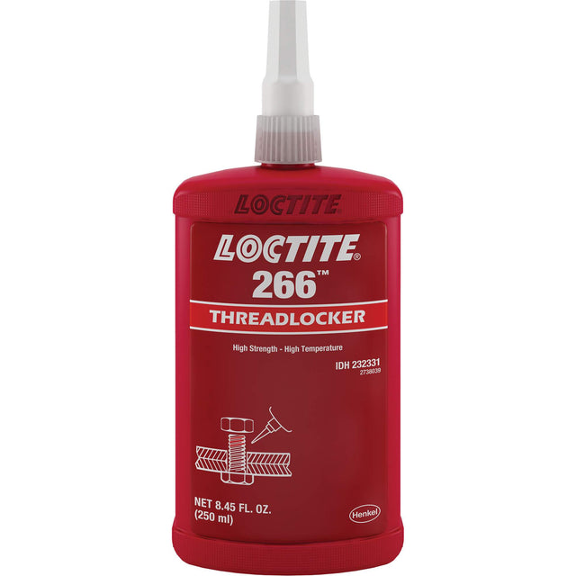 266 Threadlocker, Red, High, 250 ml, Bottle