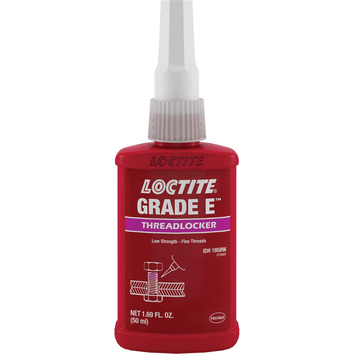 Threadlocker 080 Grade E, Purple, Low, 50 ml, Bottle