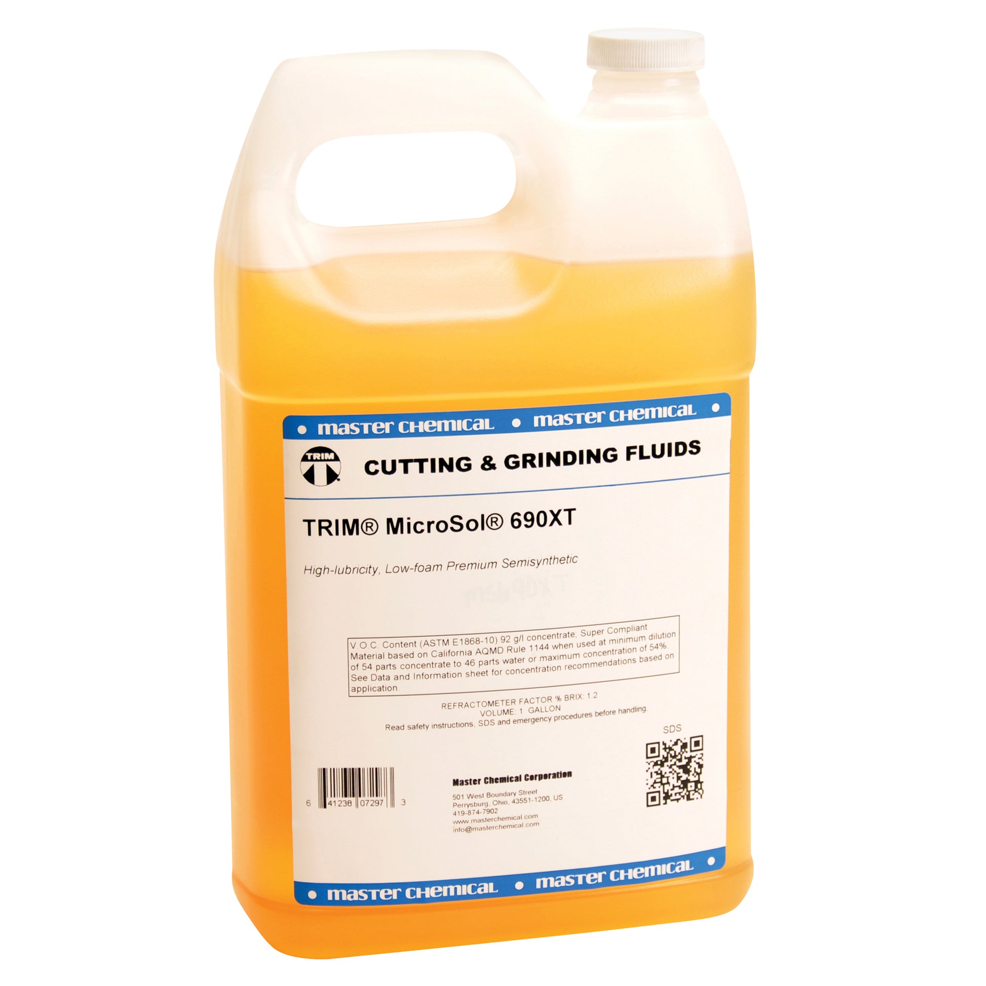 TRIM® Microsol® 690XT Premium Semi-Synthetic Coolant, Jug