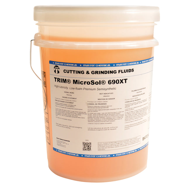 TRIM® Microsol® 690XT Premium Semi-Synthetic Coolant, Pail
