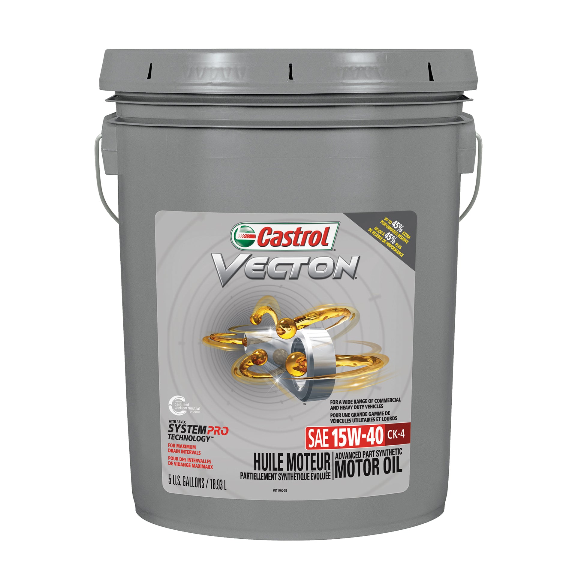 VECTON® CK-4 15W40 Motor Oil, 18.9 L, Pail