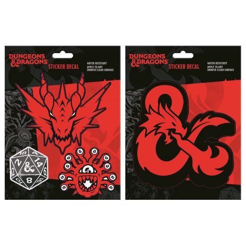 DUNGEONS and DRAGONS  - STICKER DECAL (Case of 6)