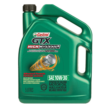 GTX® HIGH MILEAGE 10W30 Motor Oil, 5 L, Jug