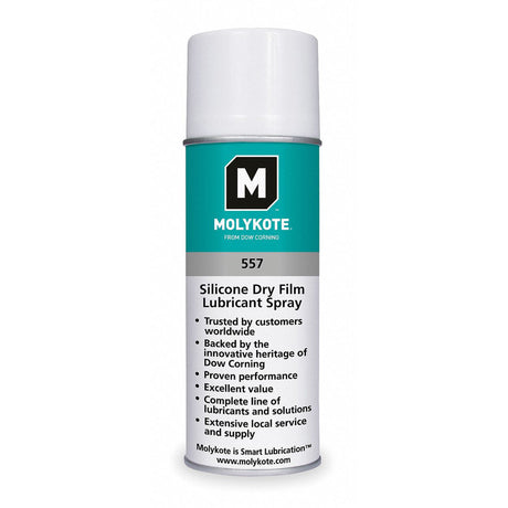 Molykote 557 Silicone Dry Film Lubricant, Aerosol Can