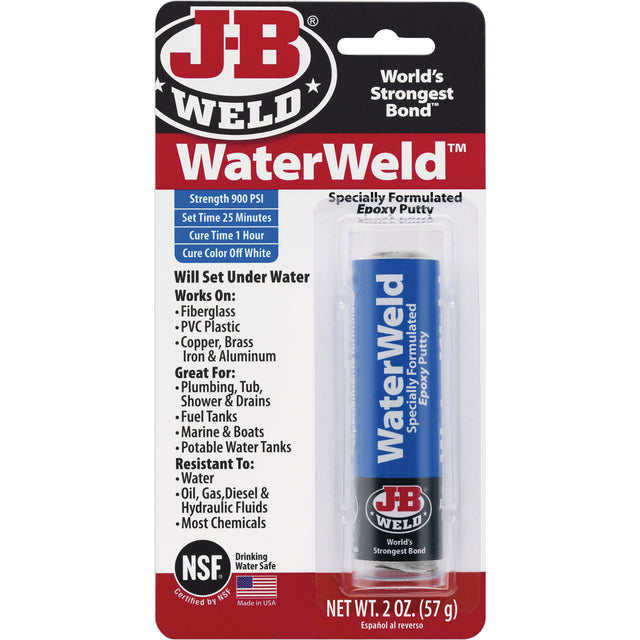 WaterWeld Epoxy, 2 oz., Stick, Off-White