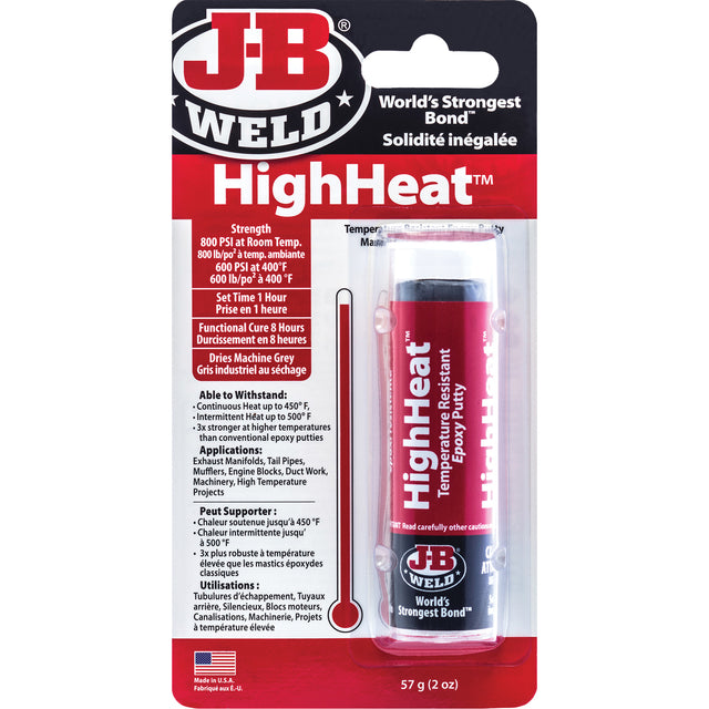 HighHeat Epoxy, 2 oz., Stick, Grey