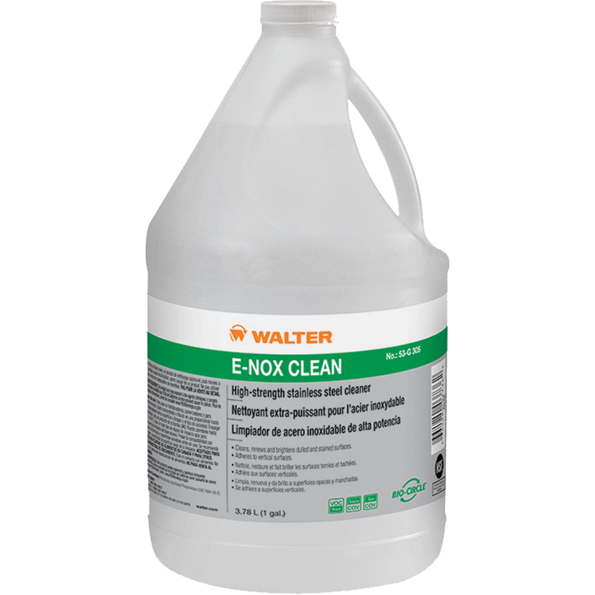 E-Nox Clean™ Stainless Steel Cleaner, 3.78 L, Jug