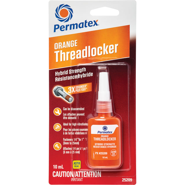 Hybrid Threadlocker, Orange, High, 10 ml, Bottle