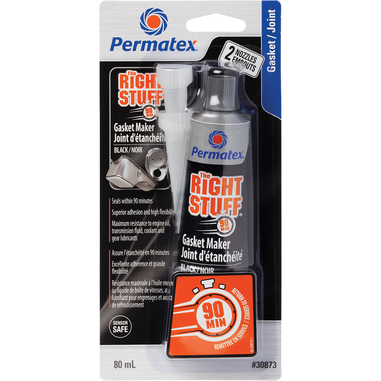 The Right Stuff® 90 Minute Gasket Maker, Tube, Black