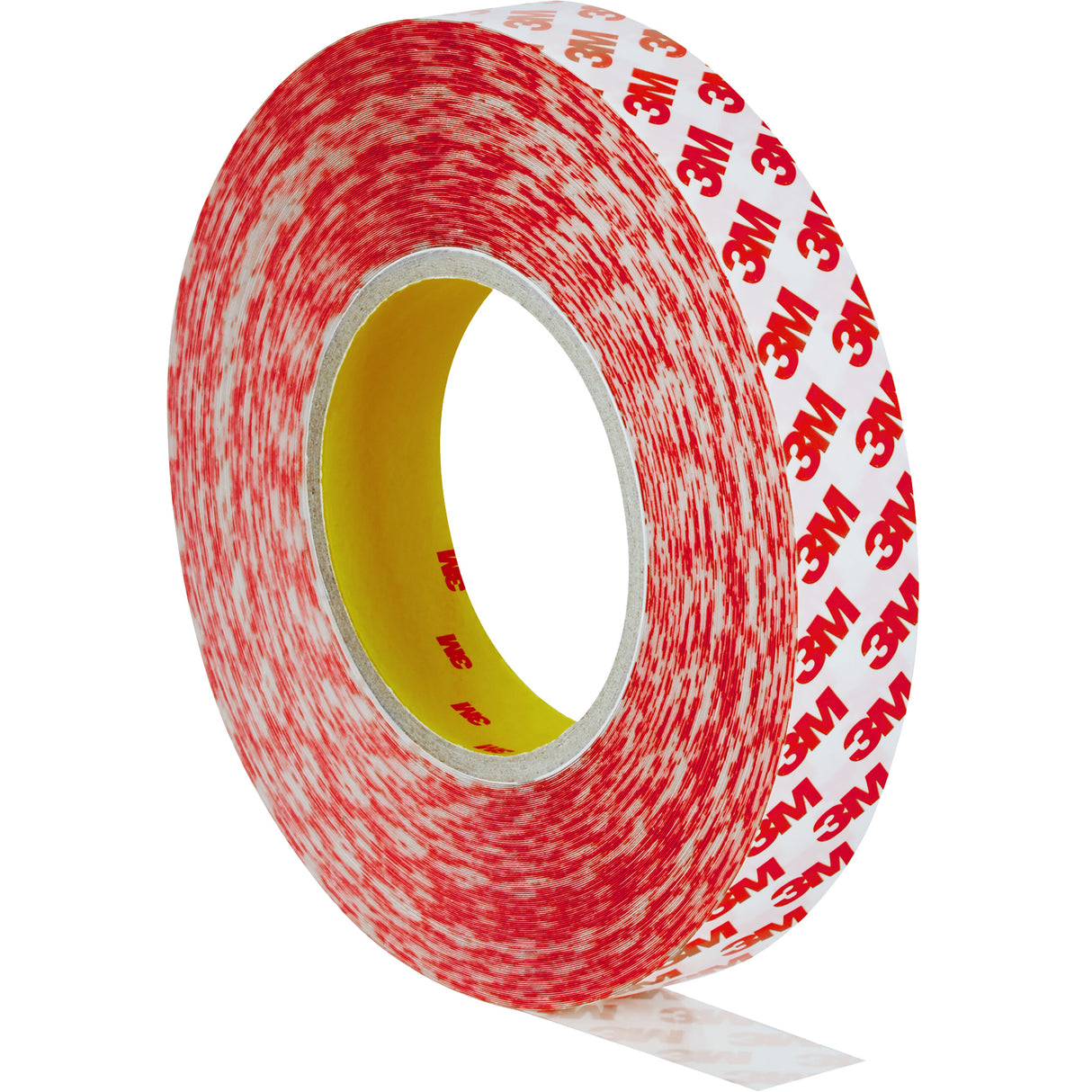 Double-Sided Adhesive Tape, Polyester, 25 mm (0.98") W x 50 m (164') L, 8 mils Thick